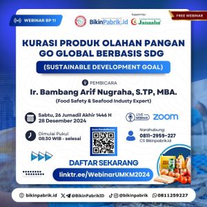 Webinar Kurasi Produk Olahan Pangan